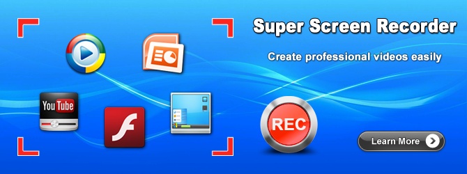 Super Screen Capture/Recorder - Free Video Screen Recording