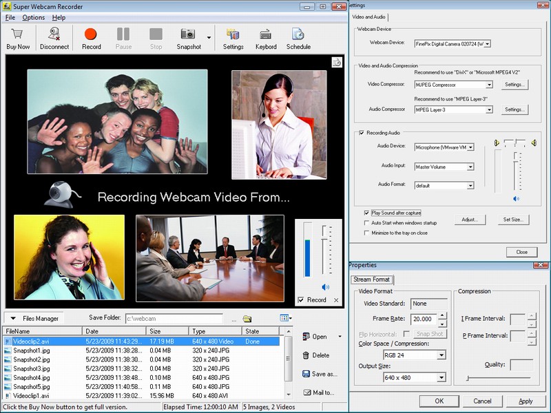 Screenshot of Super Webcam Recorder